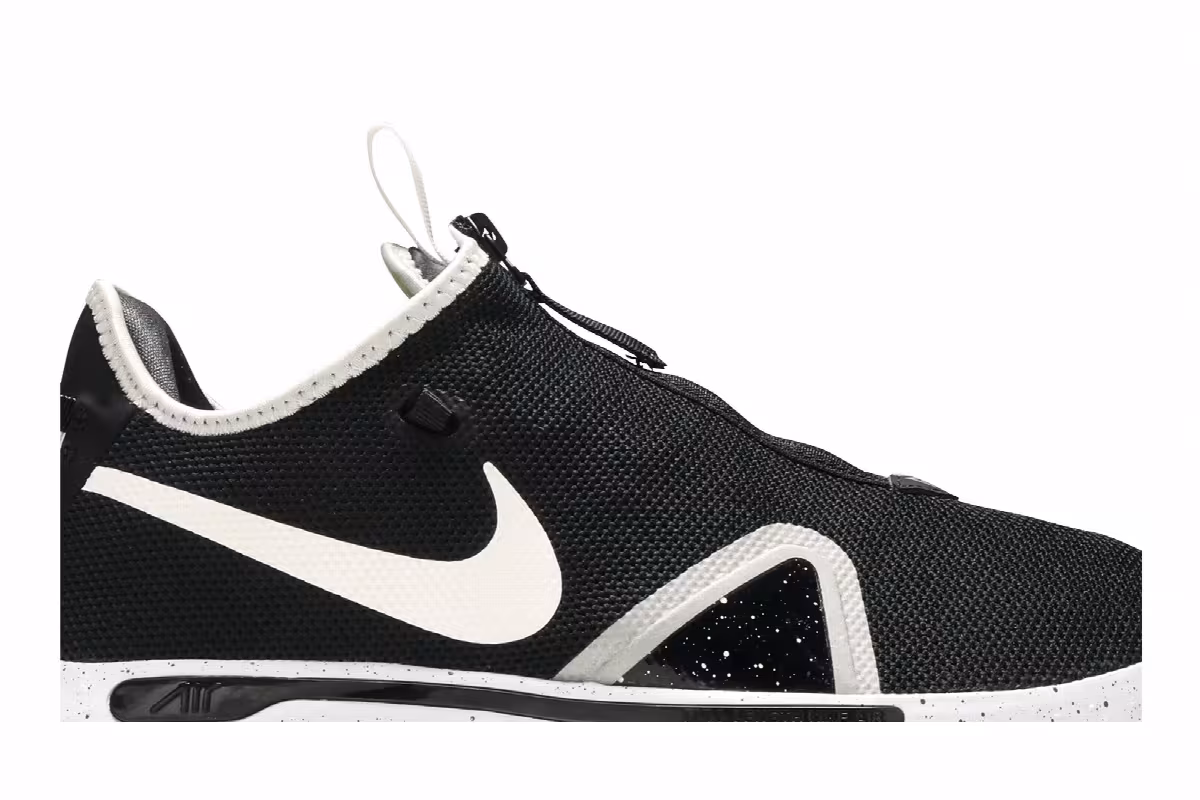 Nike PG 4 Team Black Platinum, view 3