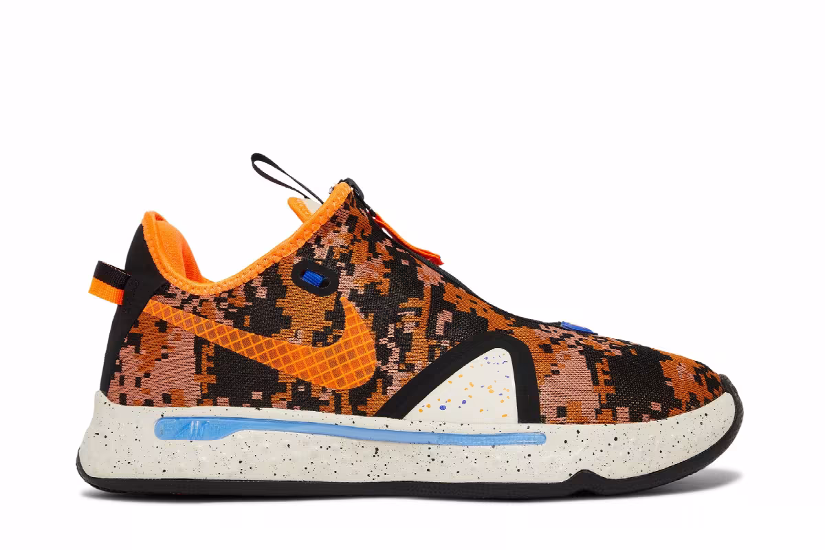 Nike PG 4 EP Digi Camo - Total Orange, view 2
