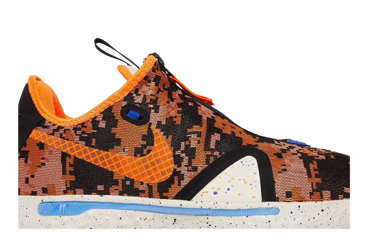 Nike PG 4 EP Digi Camo - Total Orange, view 3