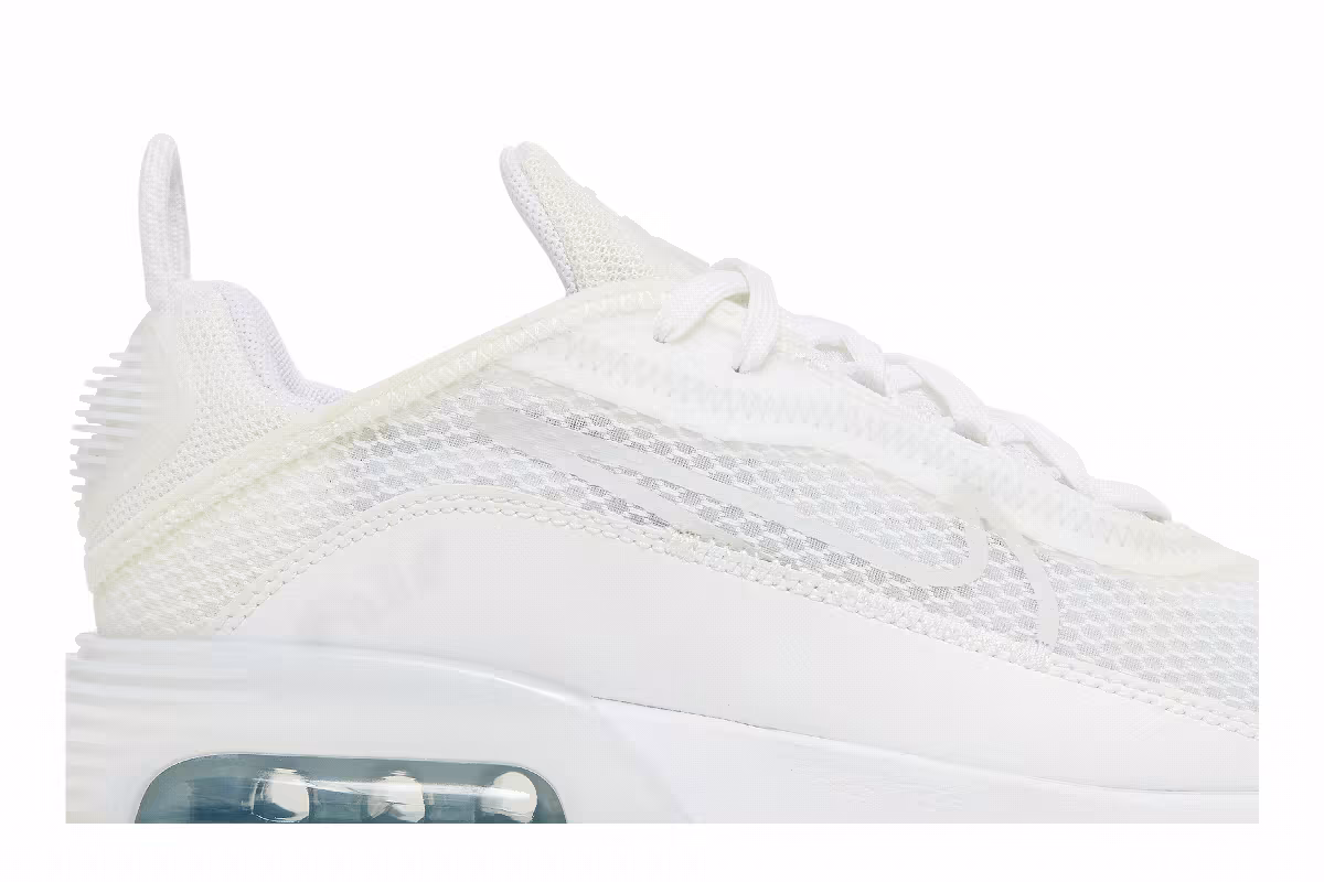 Nike Air Max 2090 GS Triple White, view 3