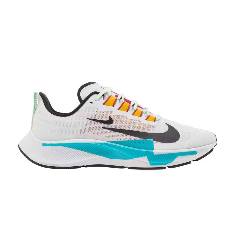 Nike Women's Air Zoom Pegasus 37 Premium White Oracle Aqua