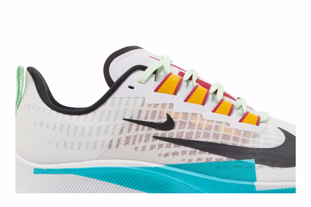 Nike Women's Air Zoom Pegasus 37 Premium White Oracle Aqua, view 3