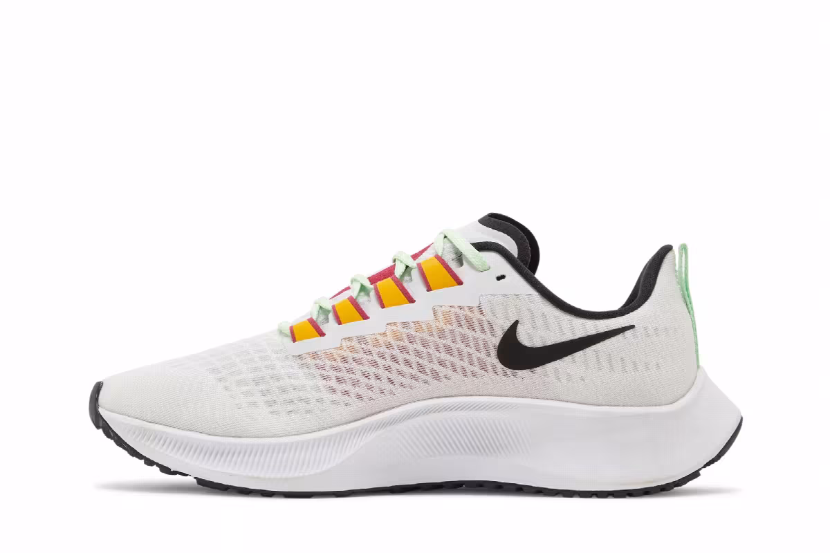 Nike Women's Air Zoom Pegasus 37 Premium White Oracle Aqua, view 4