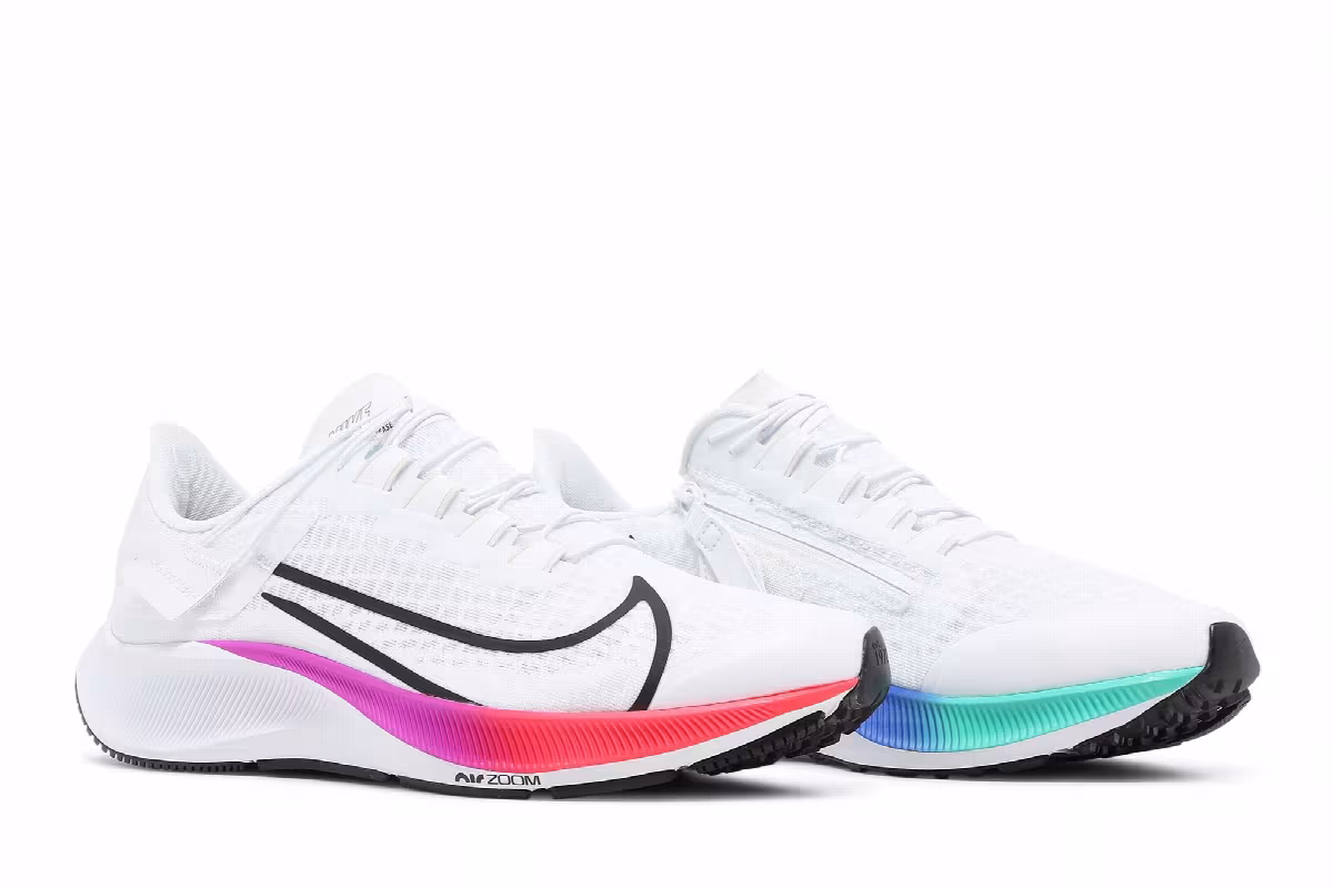 Nike Air Zoom Pegasus 37 FlyEase White Multi-Color, view 9