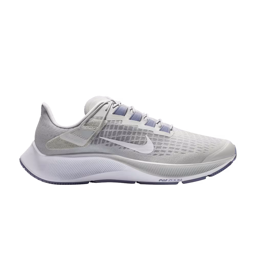Nike Women's Air Zoom Pegasus 37 FlyEase Light Silver White