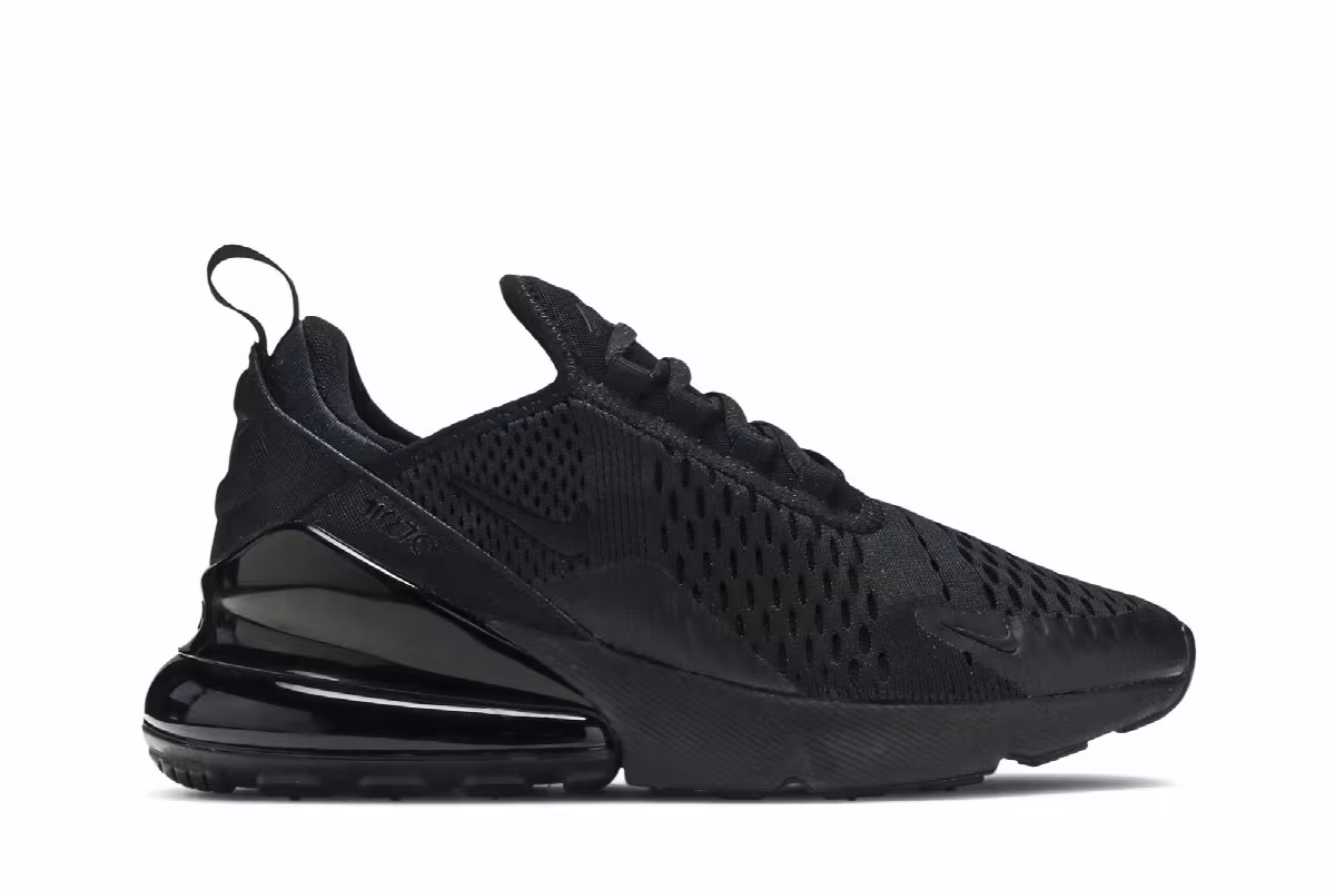 Nike Air Max 270 BG Triple Black, view 2
