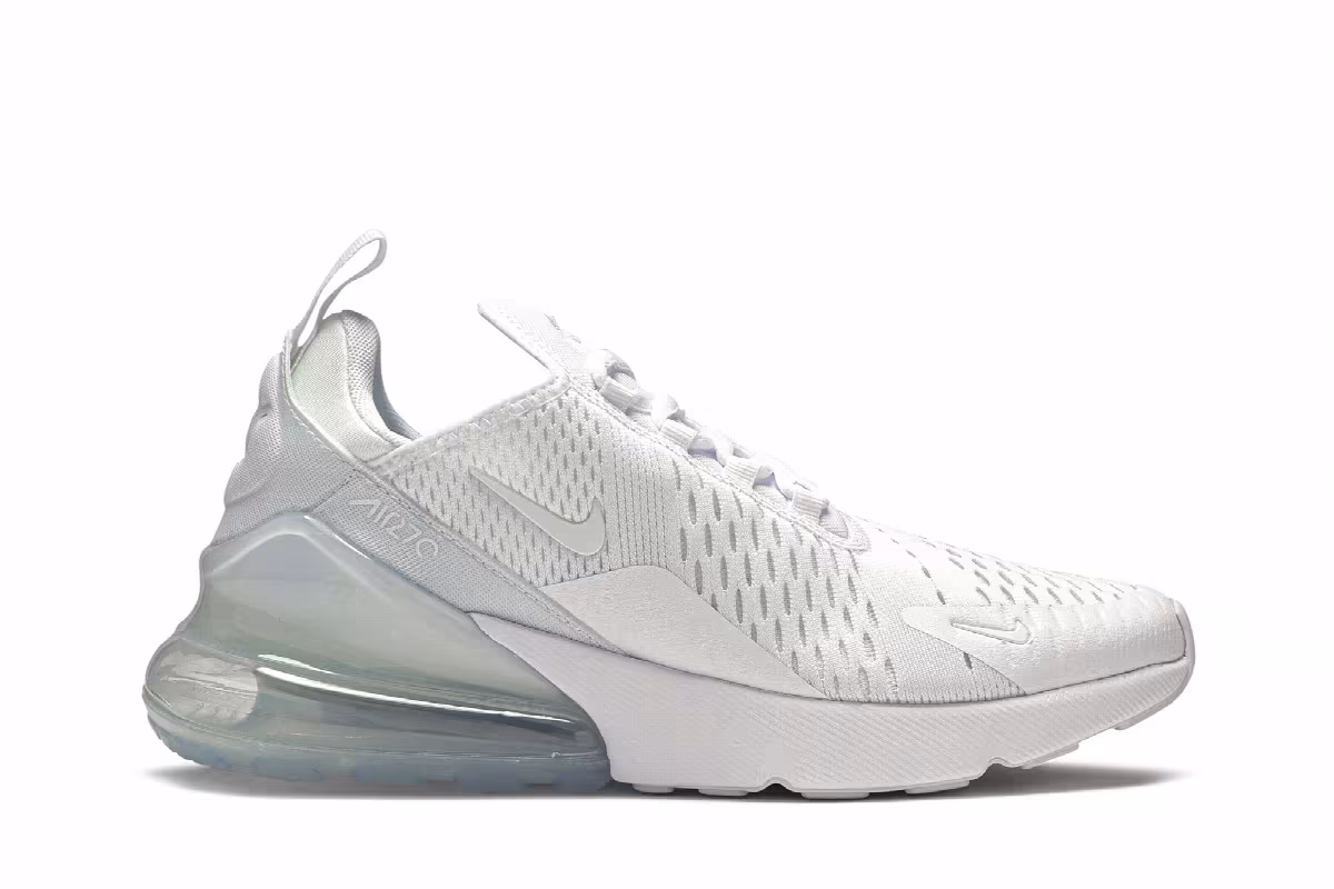 Nike Air Max 270 GS White Silver, view 2