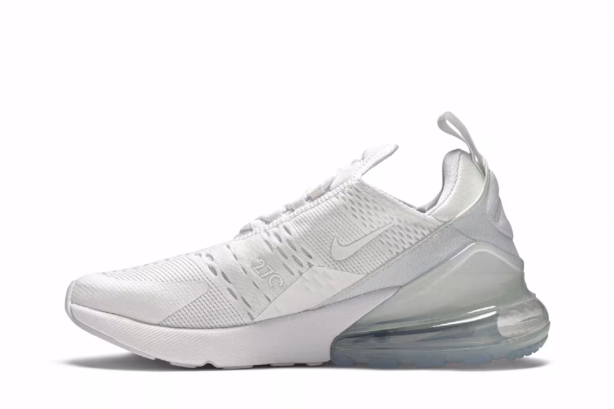Nike Air Max 270 GS White Silver, view 4