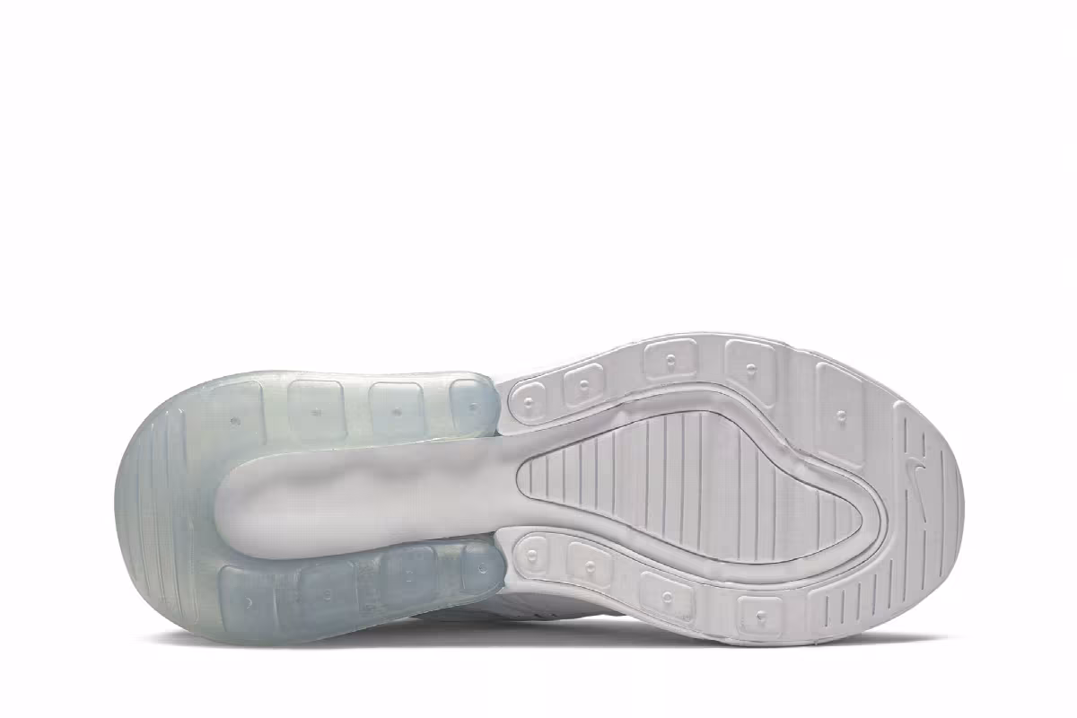 Nike Air Max 270 GS White Silver, view 5