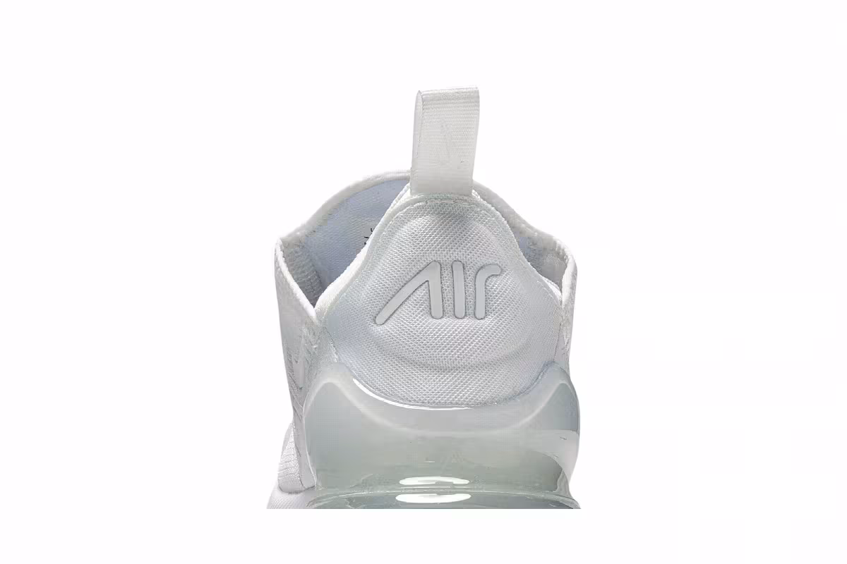 Nike Air Max 270 GS White Silver, view 8