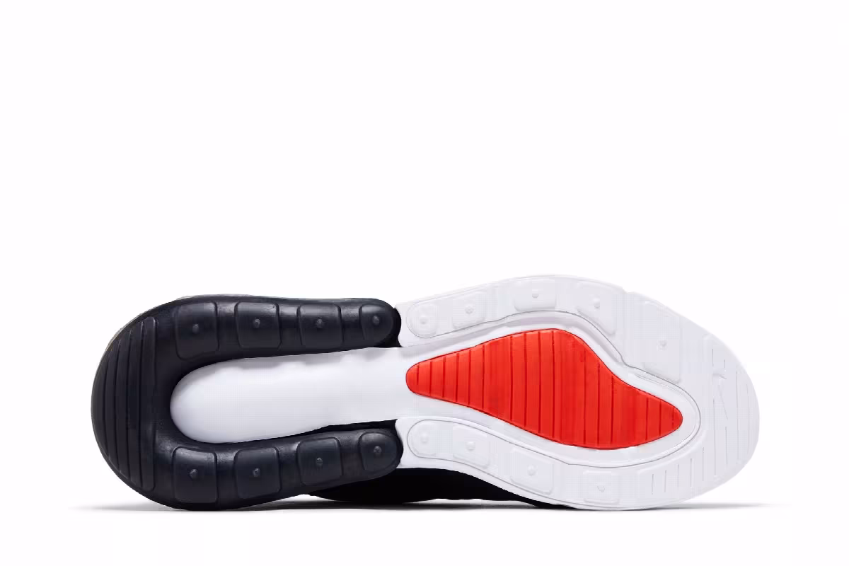 Nike Air Max 270 GS Midnight Navy Picante Red, view 5