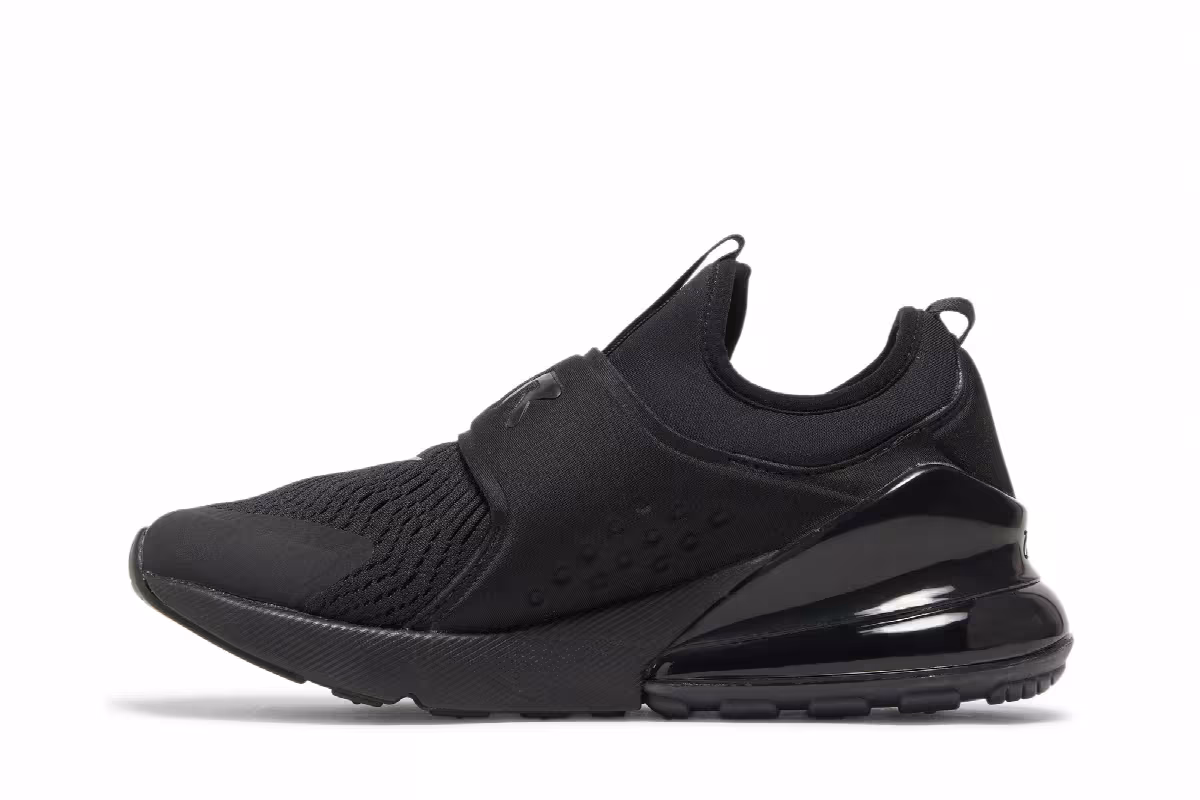 Nike Air Max 270 Extreme GS Triple Black, view 4
