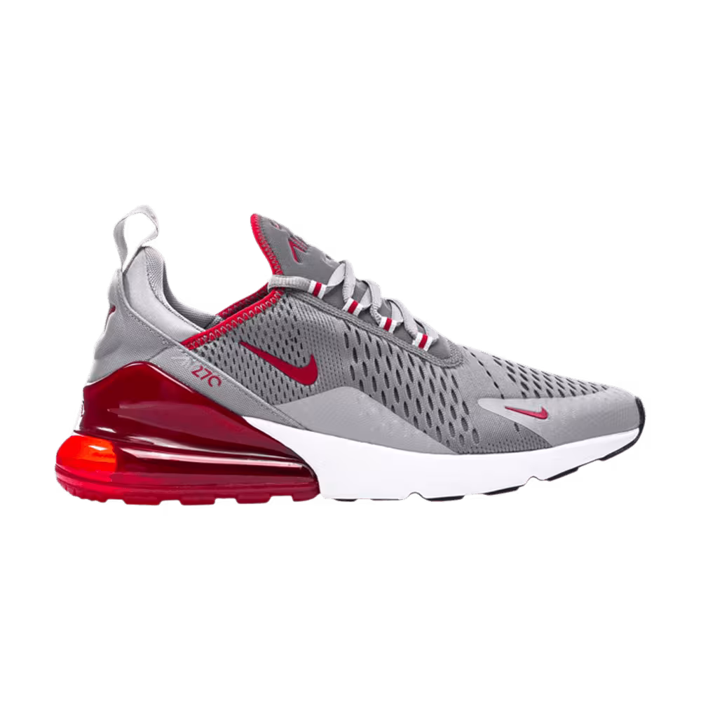 Nike Air Max 270 Particle Grey University Red