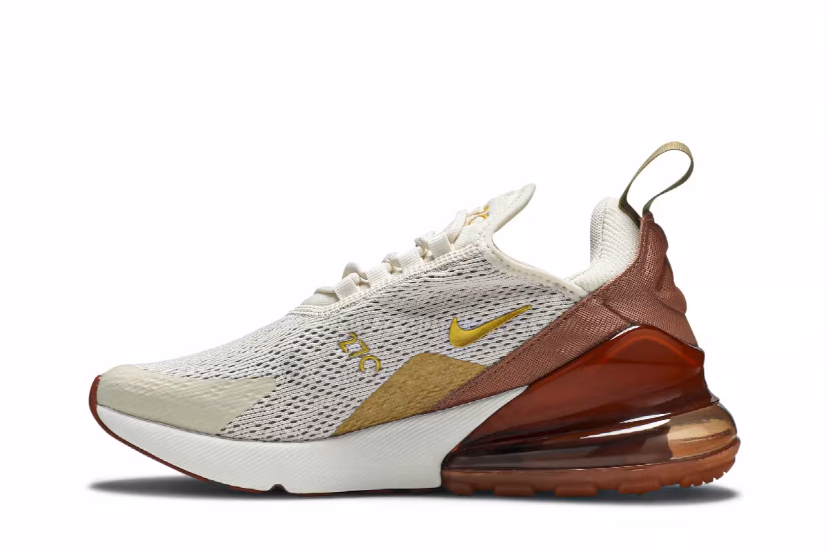 Nike Women's Air Max 270 Light Cream, view 4