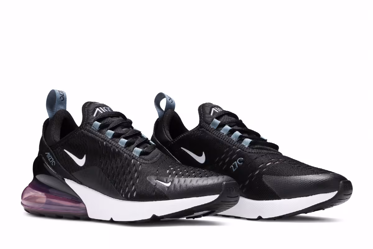 Nike Women's Air Max 270 Black Arctic Pink, view 9