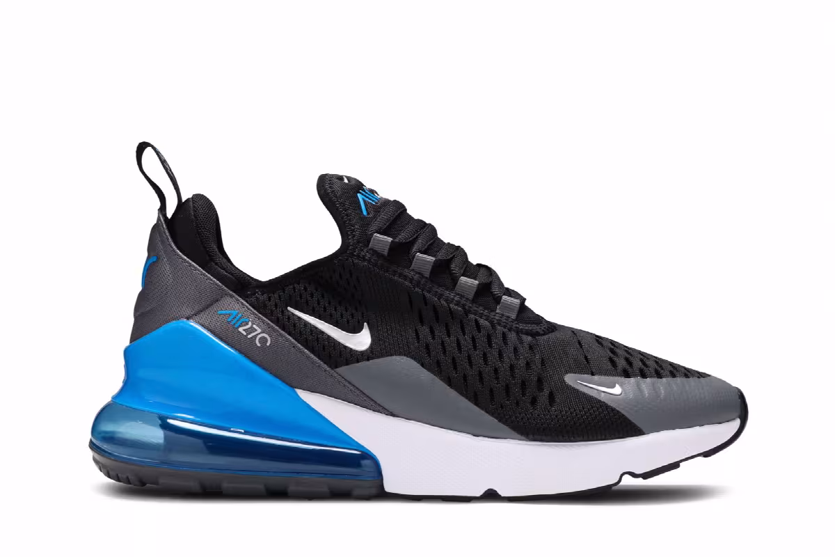 Nike Air Max 270 GS Black Light Photo Blue, view 2