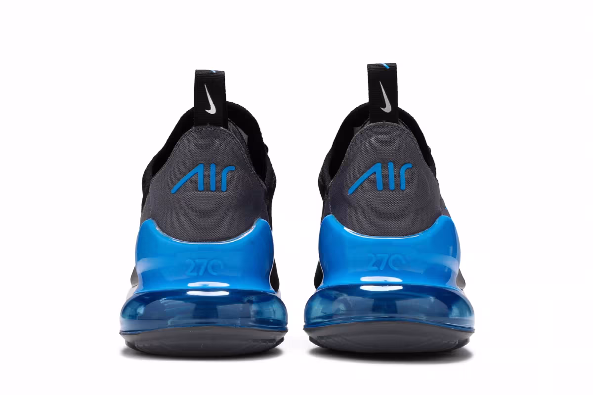 Nike Air Max 270 GS Black Light Photo Blue, view 7