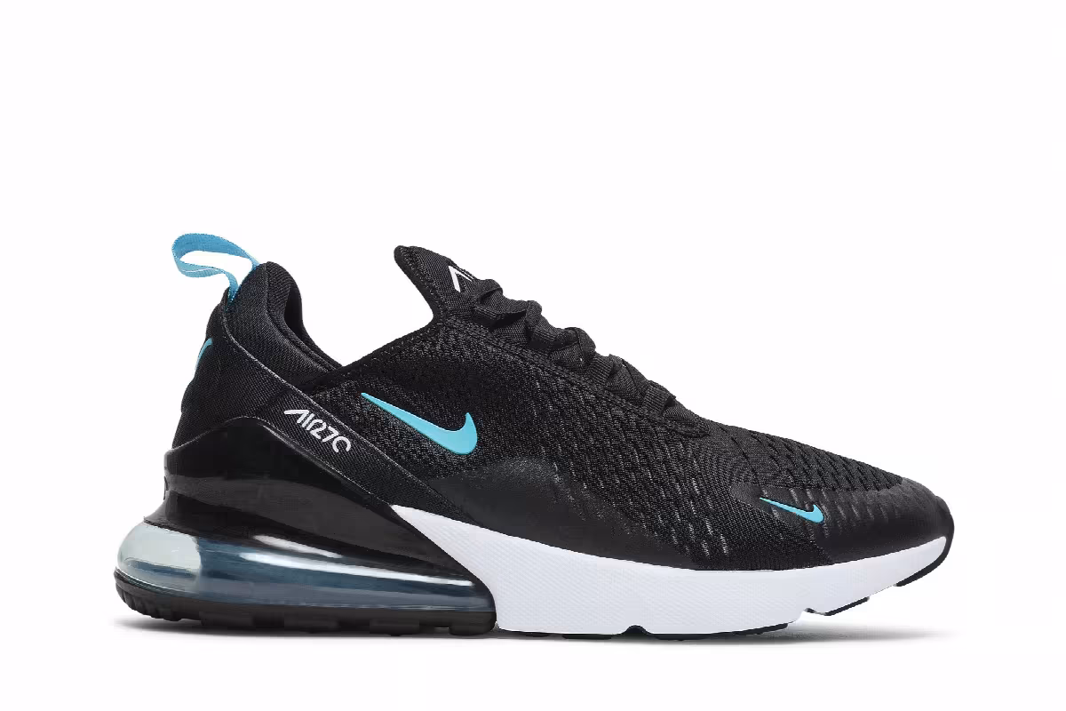 Nike Air Max 270 Black Light Blue Fury, view 2