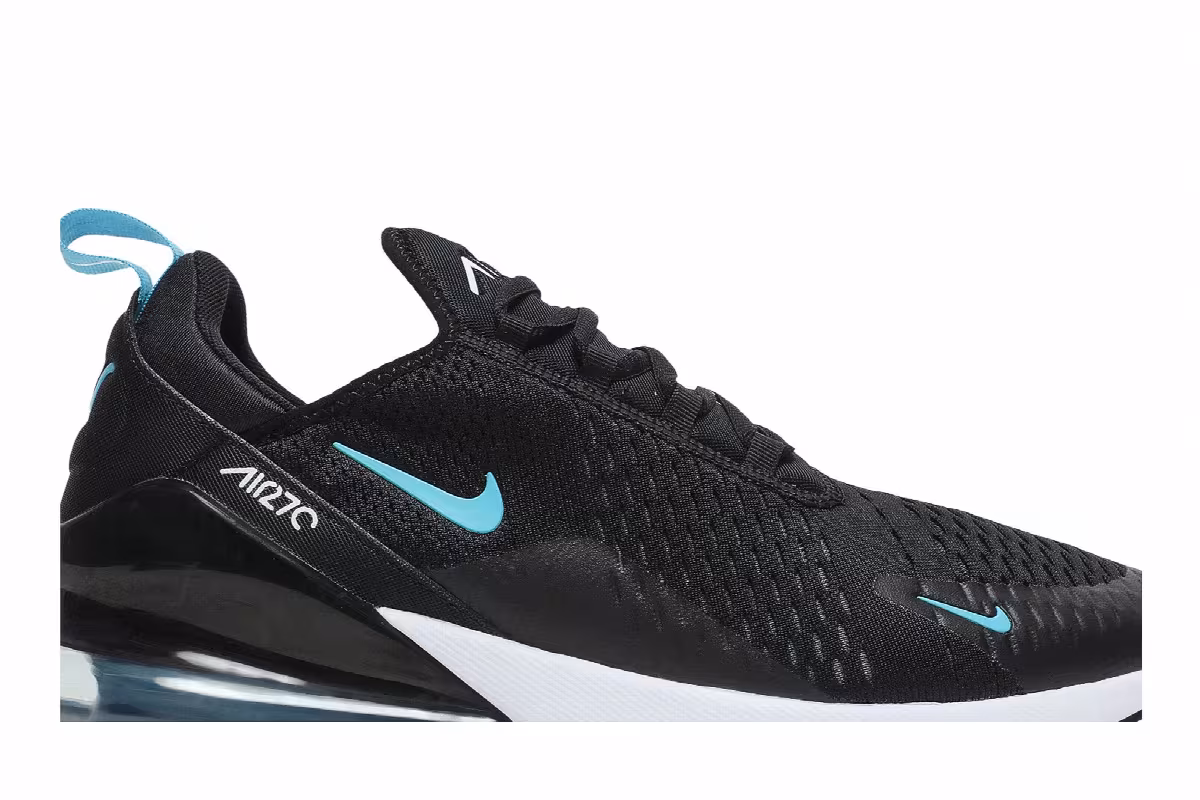 Nike Air Max 270 Black Light Blue Fury, view 3