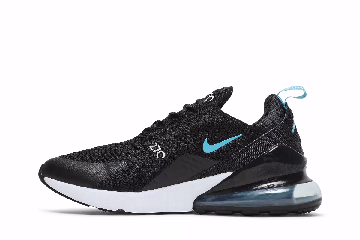 Nike Air Max 270 Black Light Blue Fury, view 4