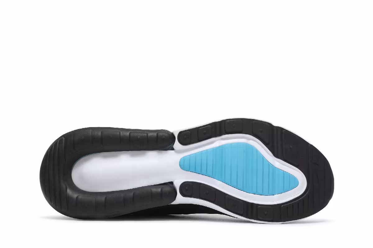 Nike Air Max 270 Black Light Blue Fury, view 5