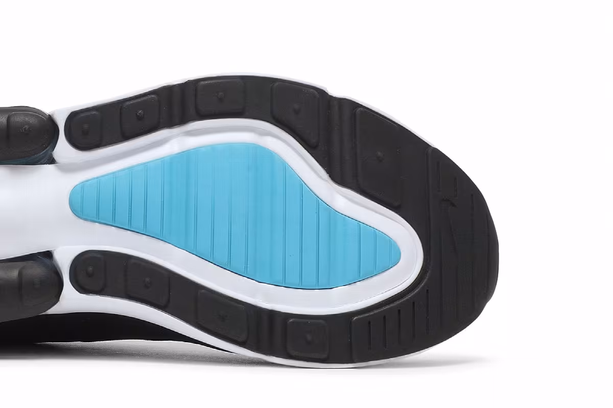 Nike Air Max 270 Black Light Blue Fury, view 6