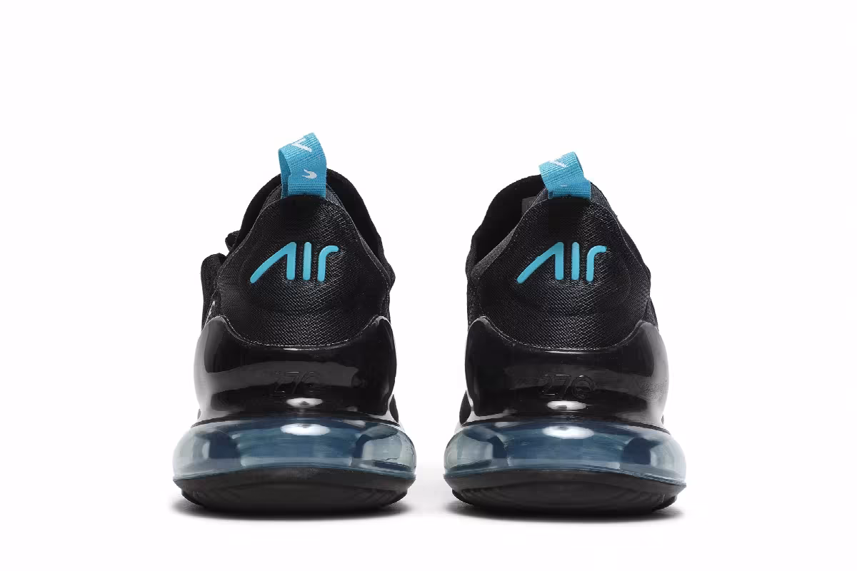 Nike Air Max 270 Black Light Blue Fury, view 7