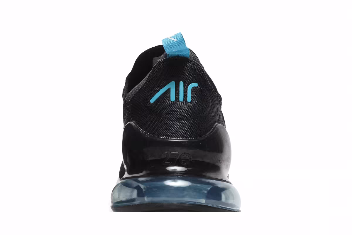 Nike Air Max 270 Black Light Blue Fury, view 8