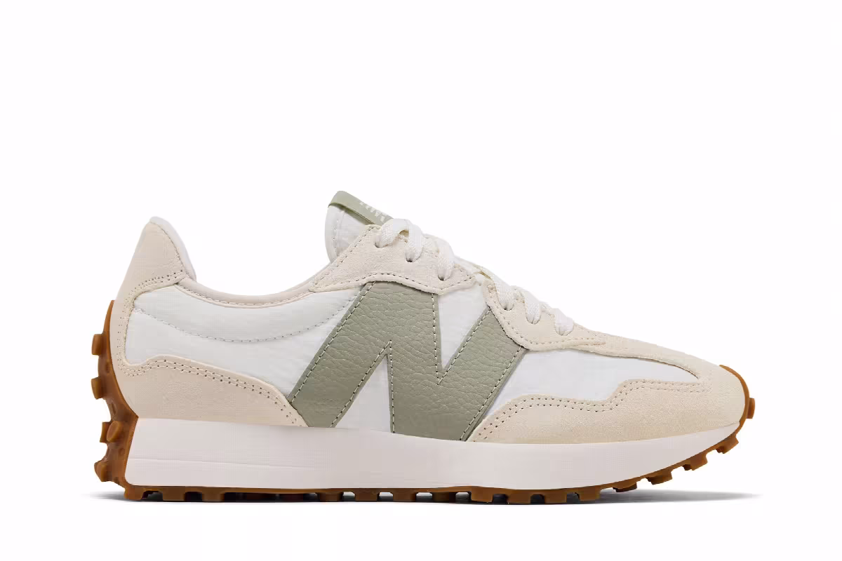 New Balance Women's 327 Linen Olivine, view 2