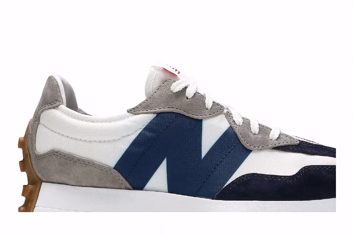 New Balance 327 Navy White, view 3