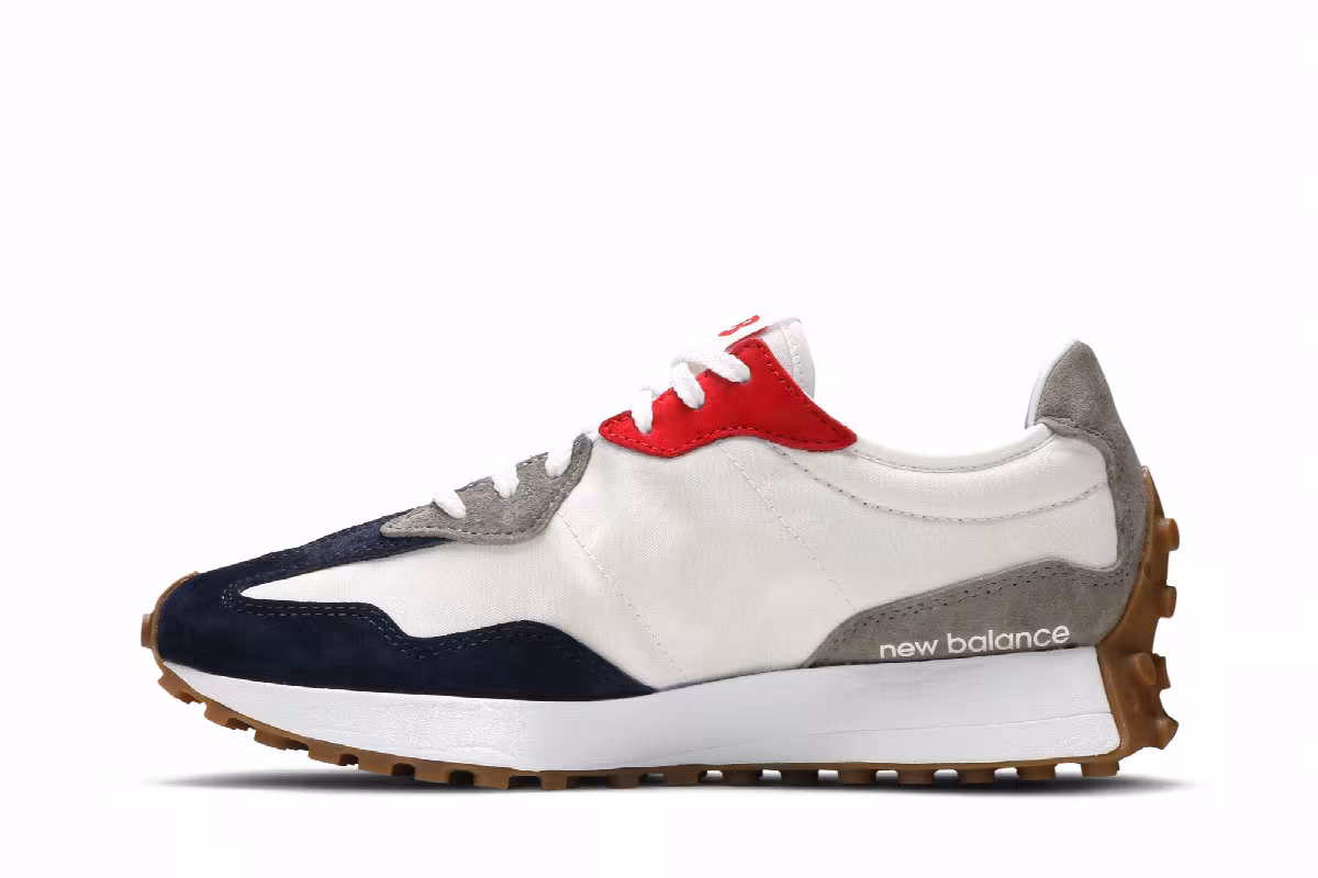 New Balance 327 Navy White, view 4