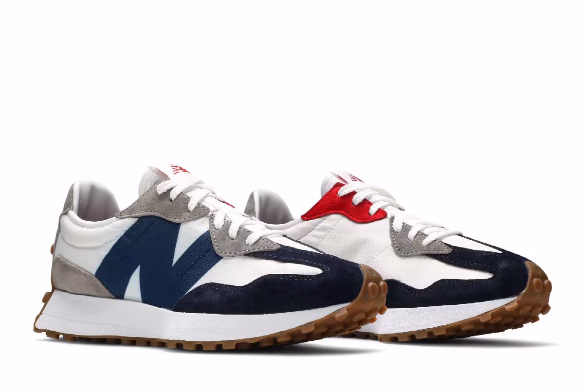 New Balance 327 Navy White, view 9