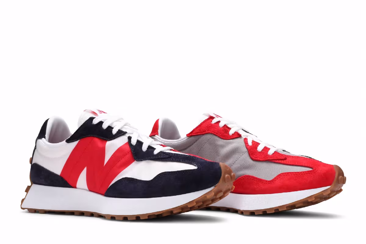 New Balance 327 Navy Red, view 9