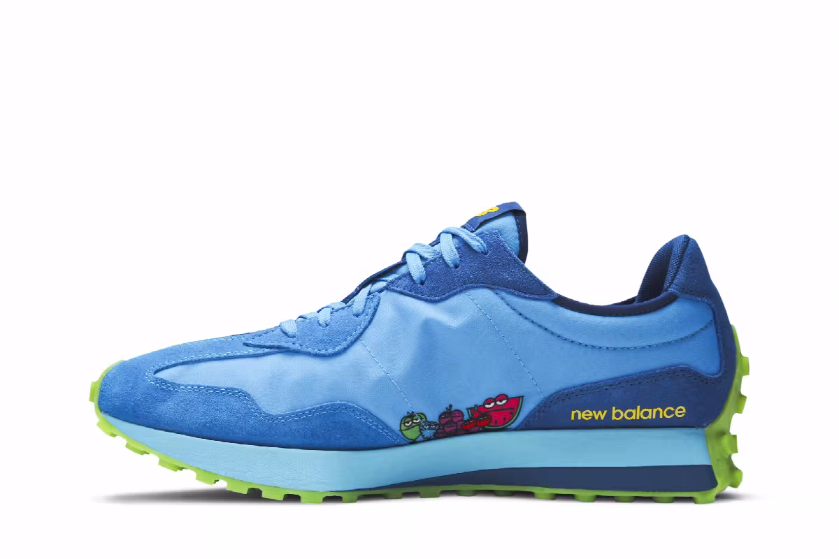 Jolly Rancher x New Balance 327 Blue Raspberry, view 4