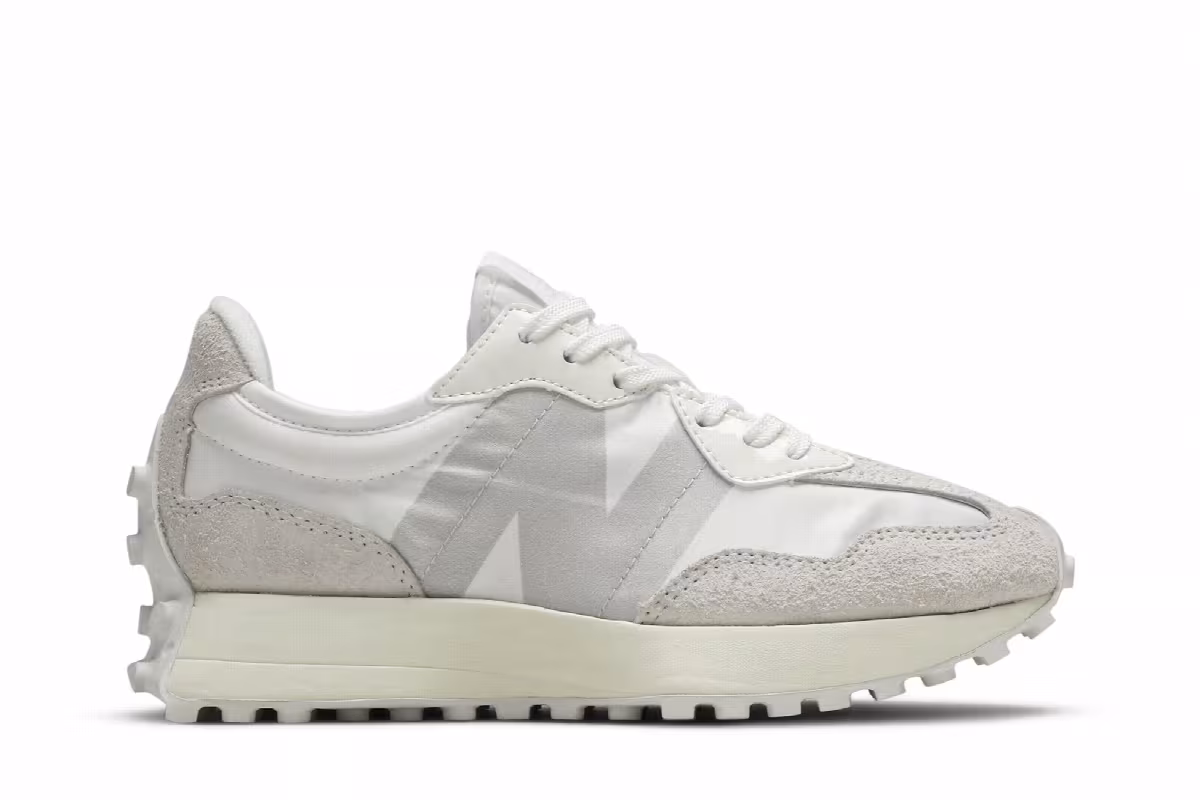New Balance Women's 327 White Moonbeam, view 2