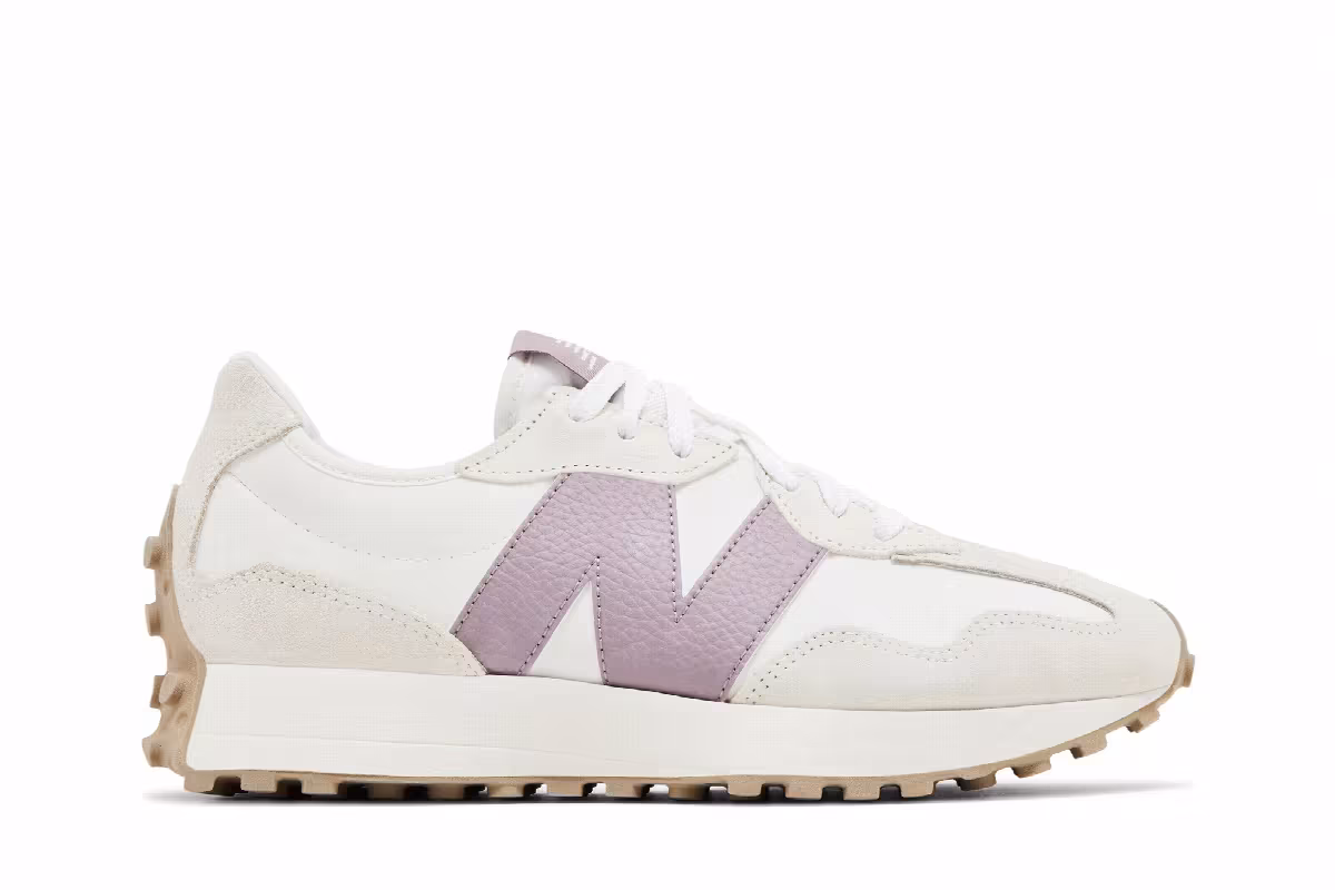 New Balance Women's 327 Sea Salt Wine, view 2