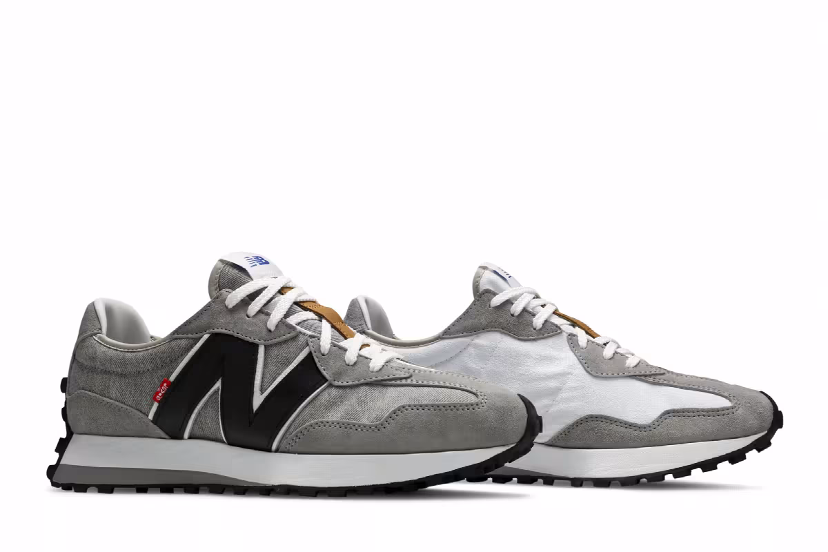 Levi's x New Balance 327 Grey Denim, view 9