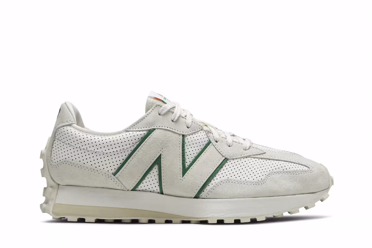 Casablanca x New Balance 327 Idéaliste - Cream Green, view 2