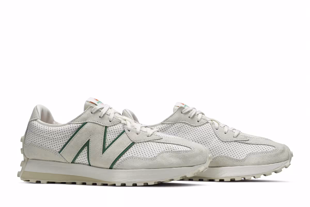 Casablanca x New Balance 327 Idéaliste - Cream Green, view 9