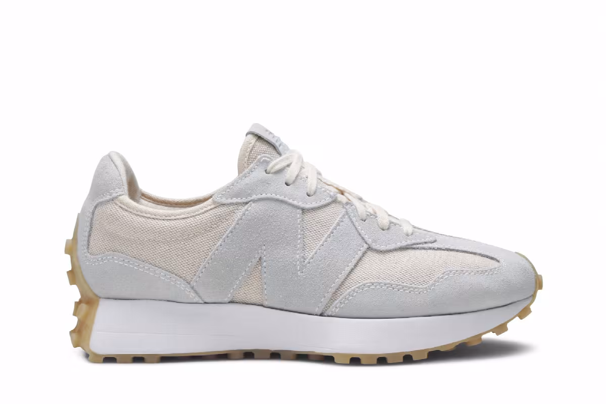 New Balance Women's 327 Light Blue Beige, view 2
