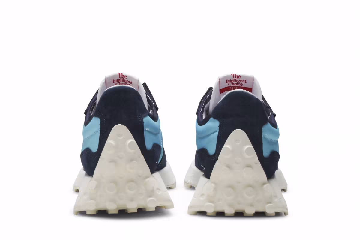 New Balance Women's 327 Wax Blue, view 7