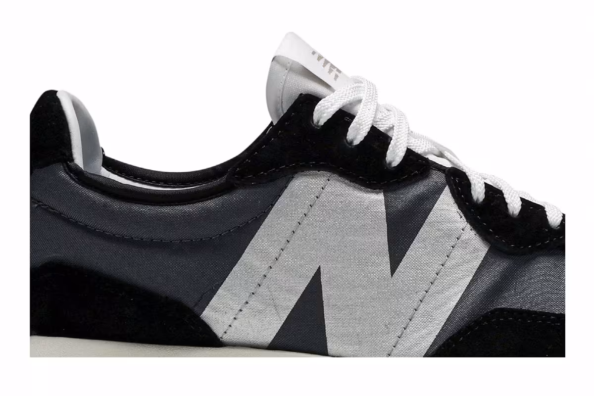 New Balance Women's 327 Black White, view 3