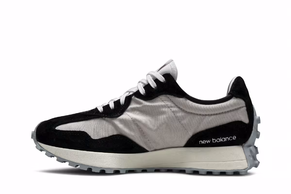 New Balance Women's 327 Black White, view 4