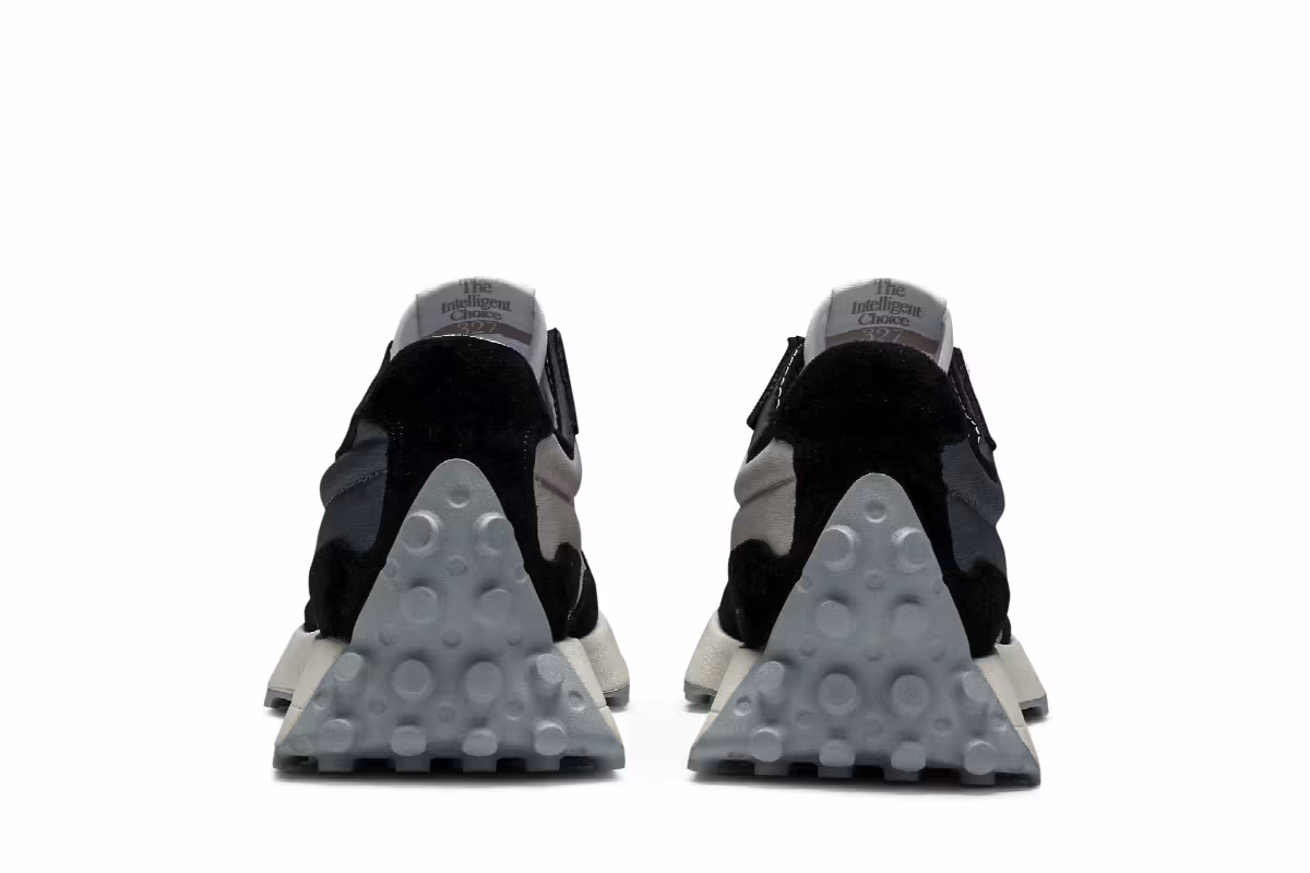 New Balance Women's 327 Black White, view 7