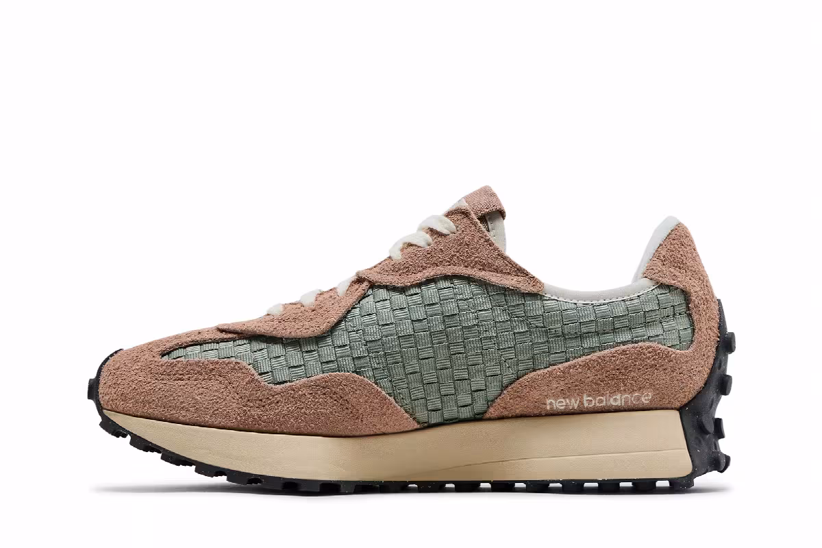 New Balance 327 Woven Pack - Flat Taupe Olivine, view 4