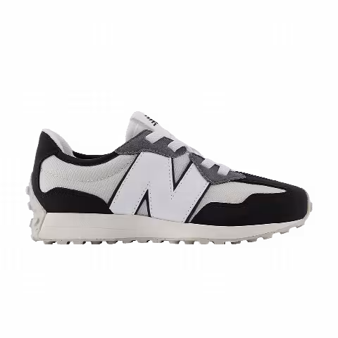 New Balance 327 Bungee Lace Little Kid Wide 'Grey White'