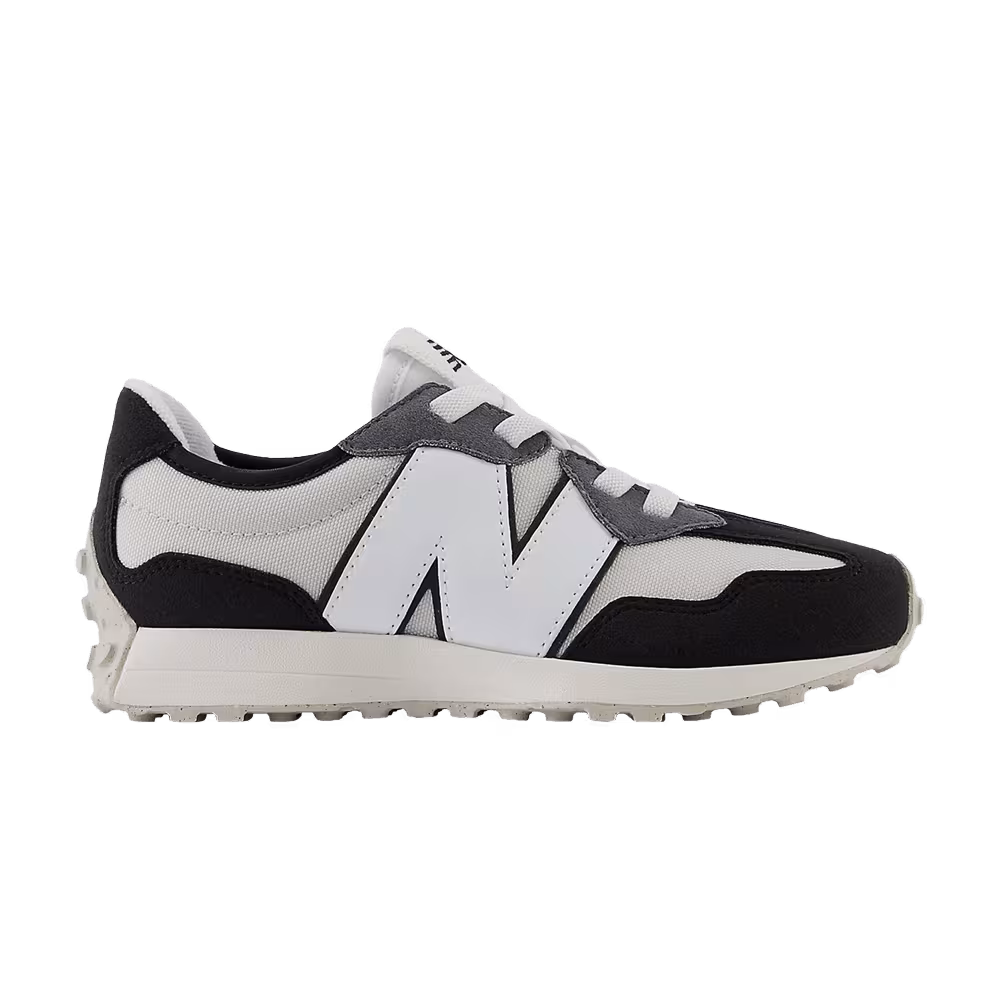 New Balance 327 Bungee Lace Little Kid Wide Grey White