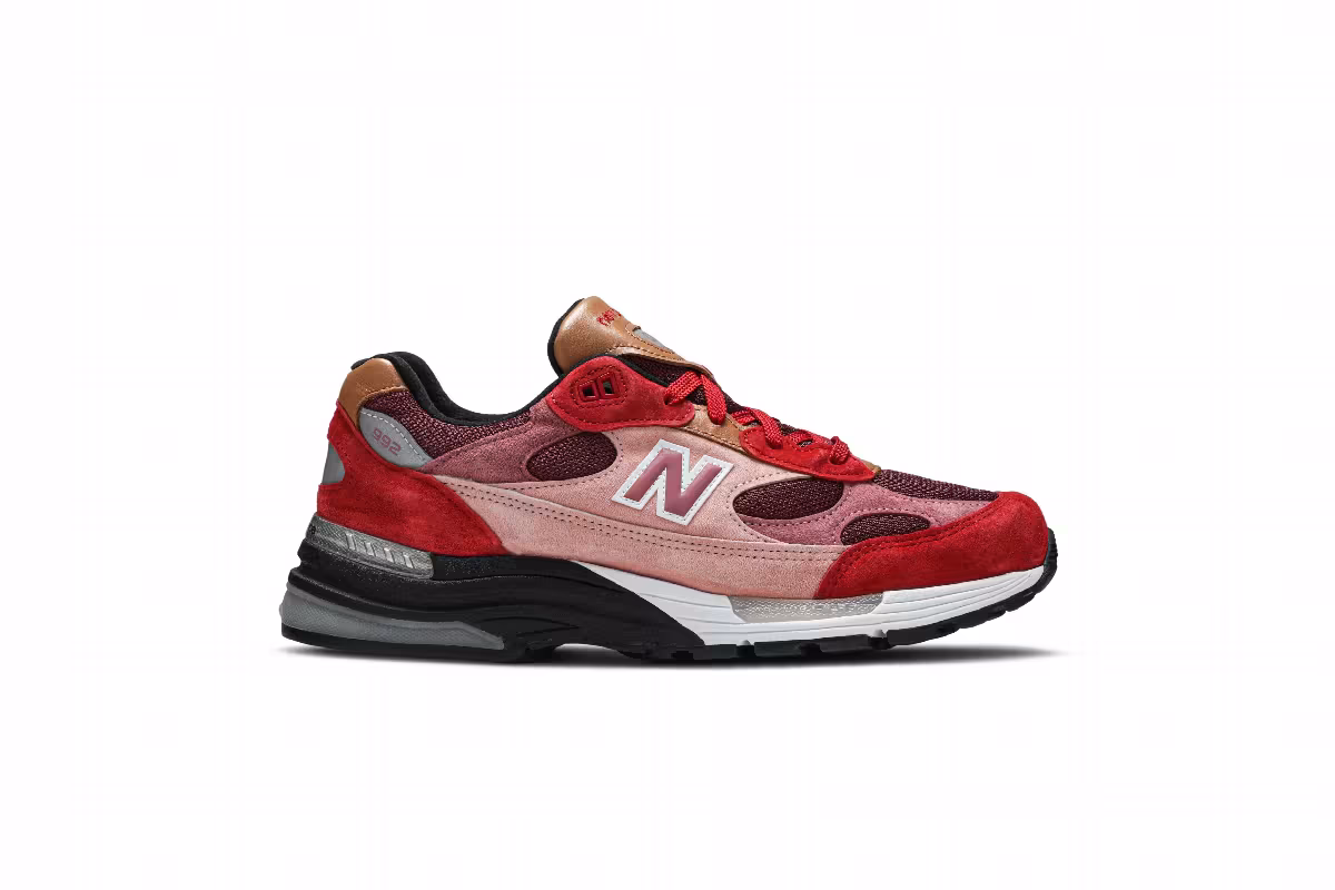 Joe Freshgoods x Don't Be Mad x New Balance 992 Made in USA Anatomy of a Heart, view 2