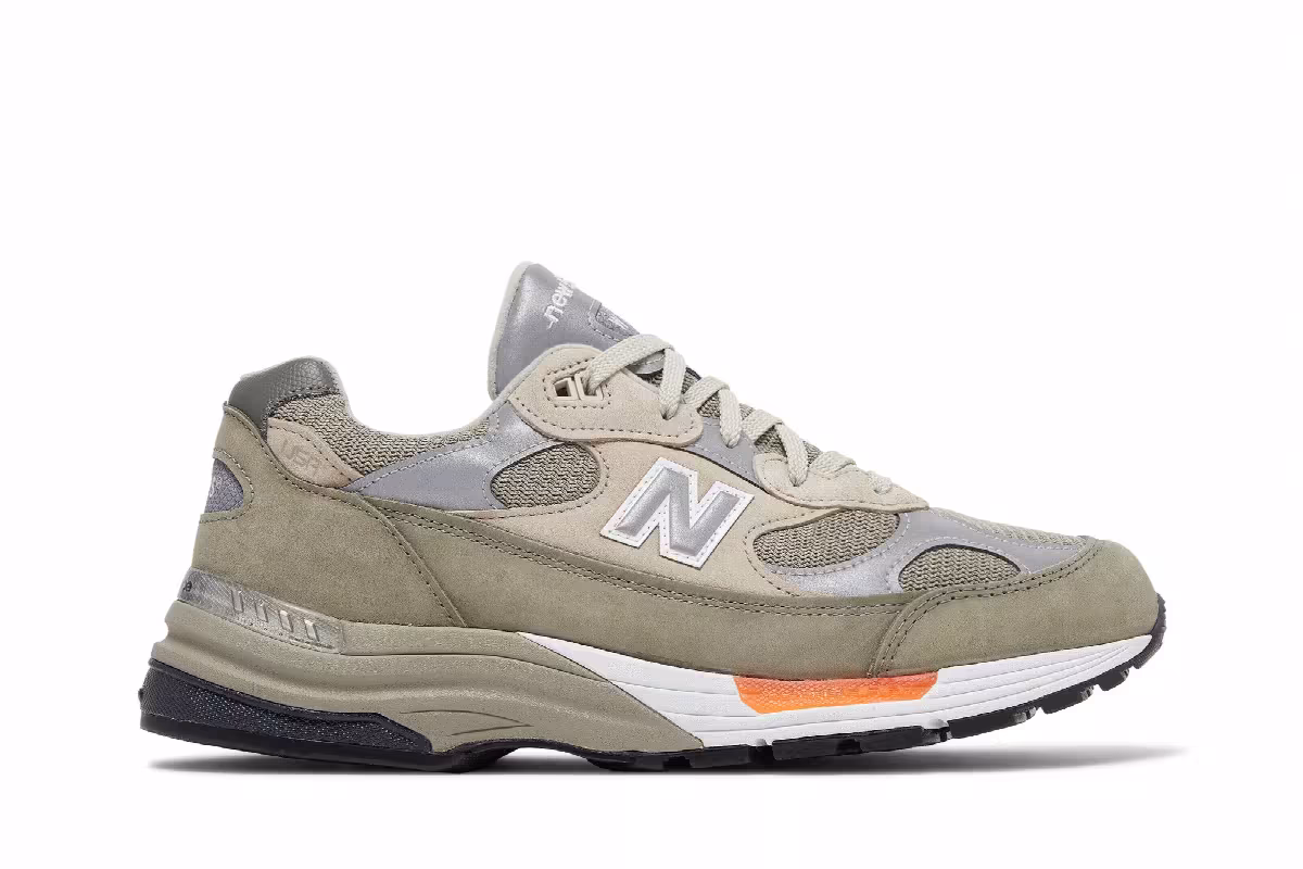 WTAPS x New Balance 992 Made in USA Olive Drab, view 2
