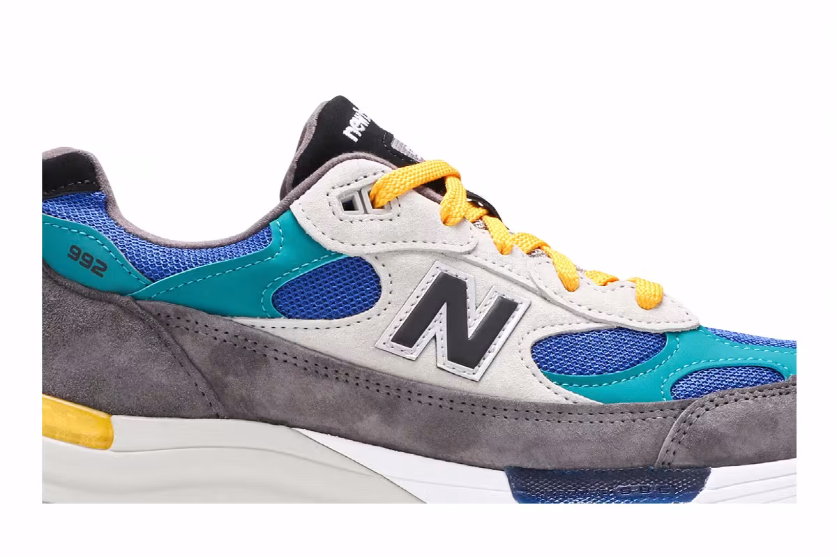 New Balance 992 Made in USA Colorblock, view 3